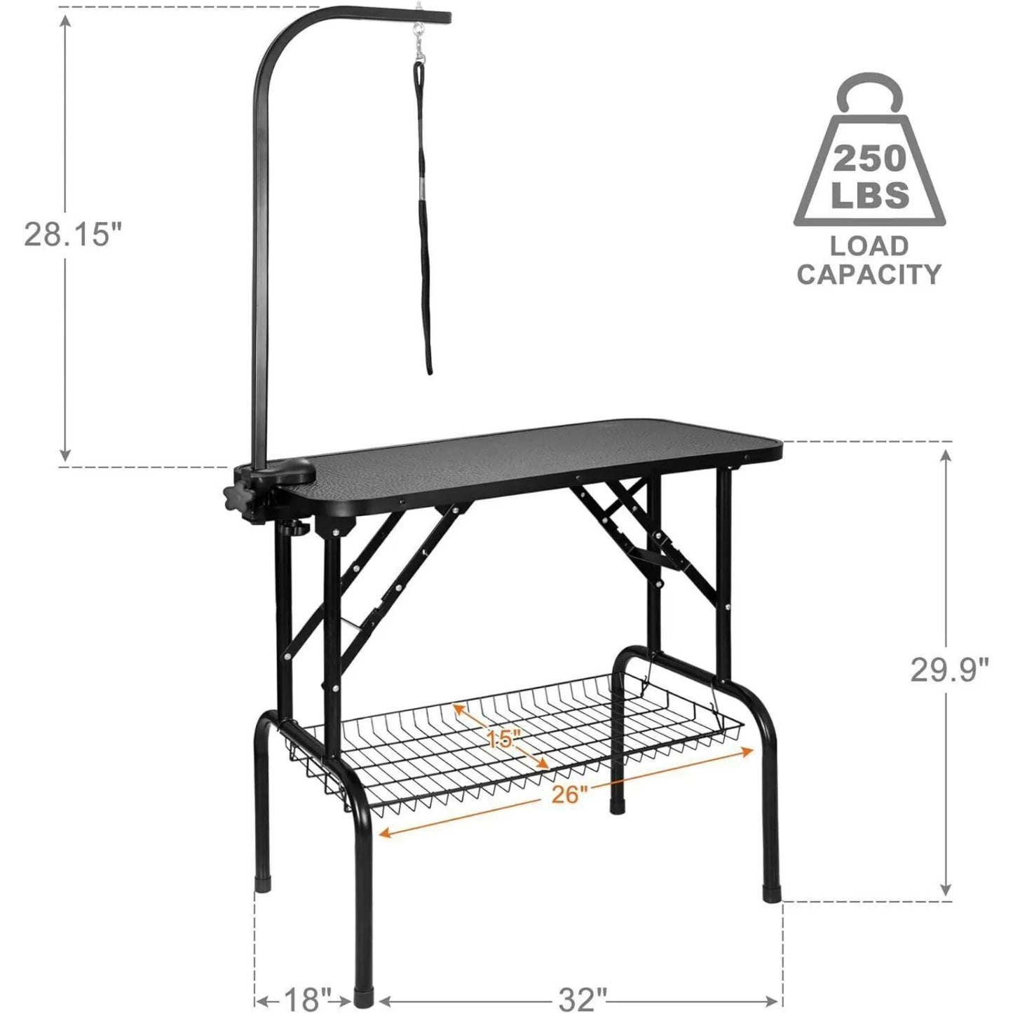 Folding Pet Grooming Table