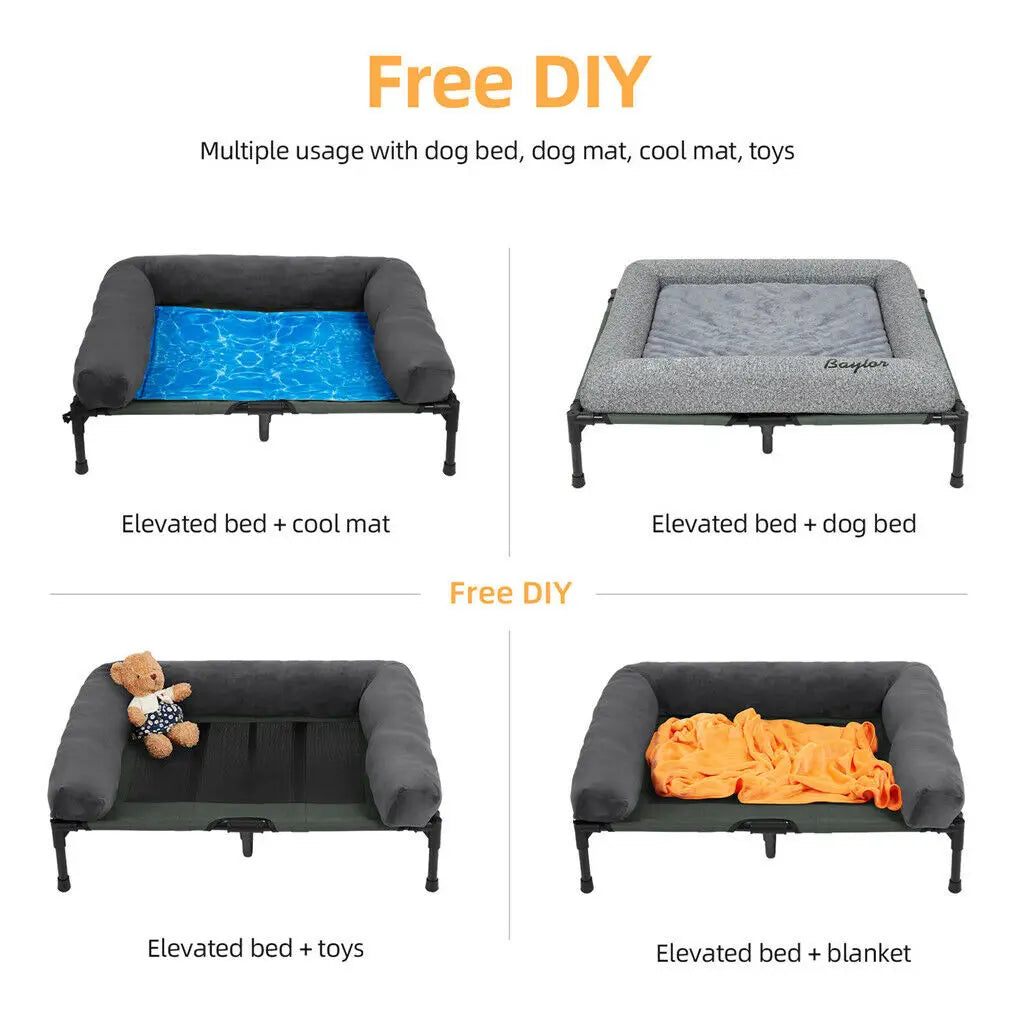 Dog Bed for Dogs and Cats Indoor Outdoor  L XL 2XL