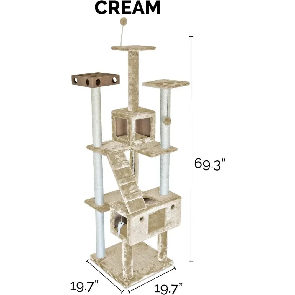 Scratching Wheel Cat Condo