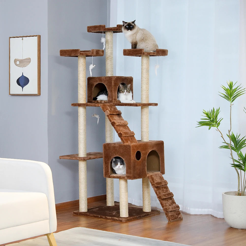 Cat Tree Tower with Scratching Posts