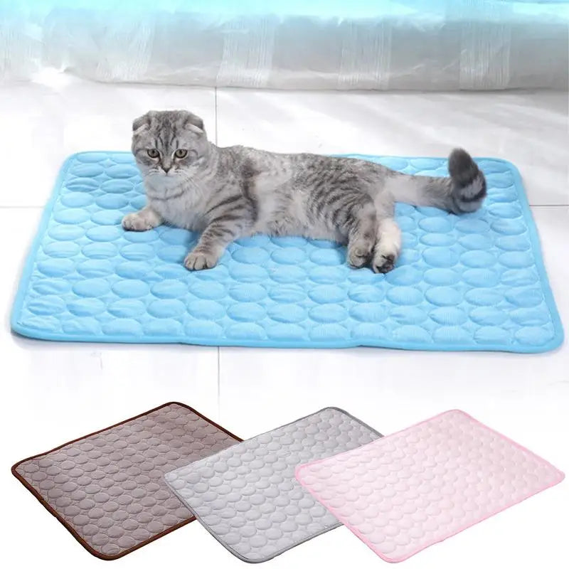 Dog Cooling Mat Pet Summer Cooling Mat Summer Ice Pads For Crate Kennel Bed Sofa Dog Bed Mats Crate Pad Pet Supplies For Dogs