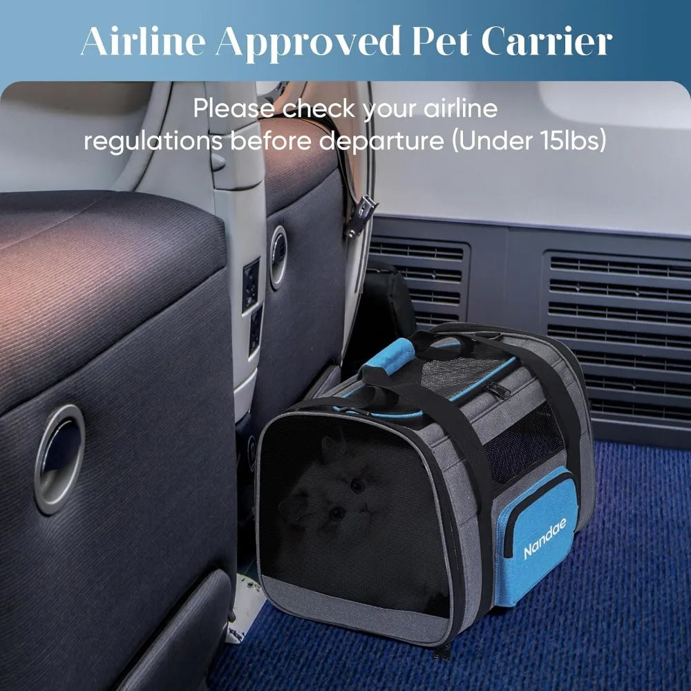 Portable Pet Carrier with Wheels